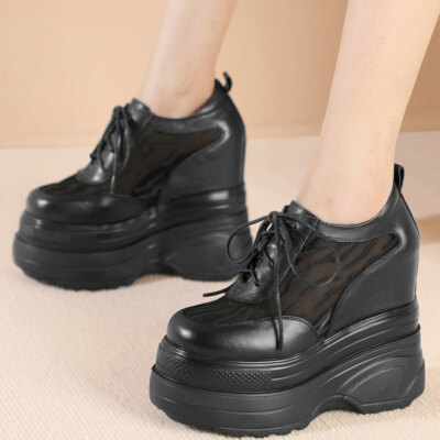 Plus Size Shoes Women's Cow Leather Ankle Boots High Heels Pumps Big Size  Shoes | eBay