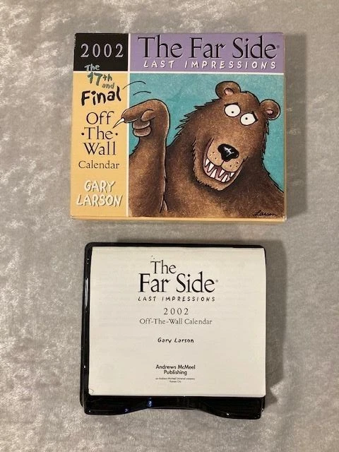 The Far Side 2002 Daily Calendar 17th & Final Off the Wall Last Impressions  | eBay