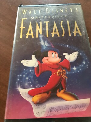 cassette vhs fantasia de walt disney vintage 1980 environ