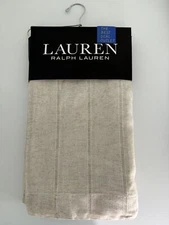 New Ralph Lauren Window Curtains 4 Panels Beige 54 x 96 Linen Hamilton Back Tab