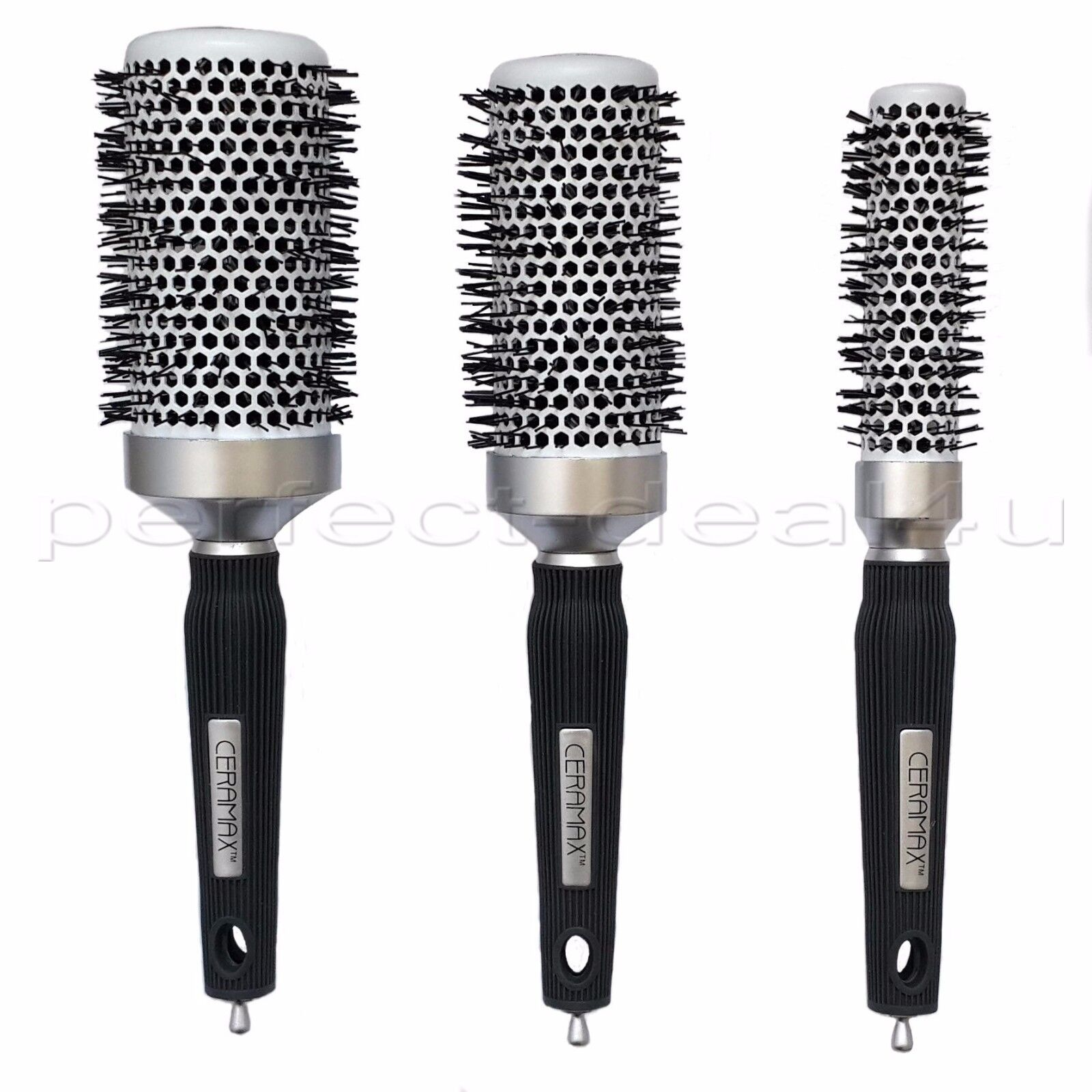 Professional Quality Ceramic Blow Dry Hair Brush Round Salon Big Small Ceramax Ebay