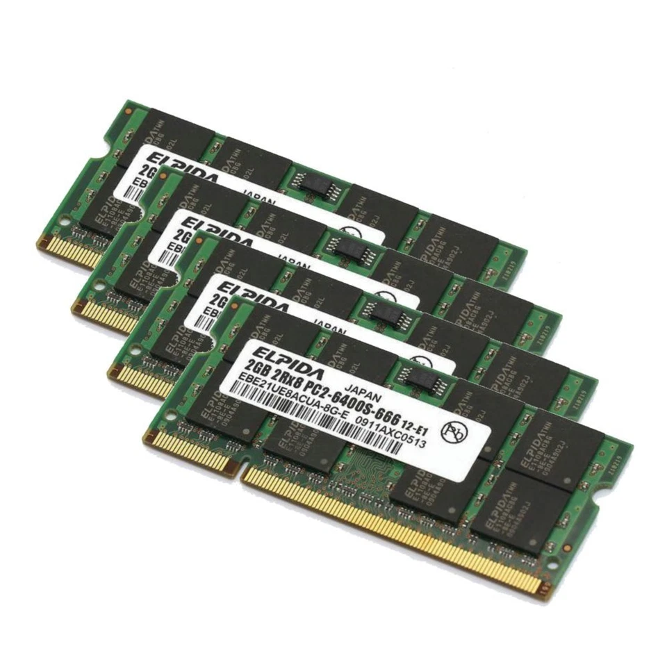 20GB 16GB 8GB 4GB 2GB PC2-6400S DDR2-800 SODIMM Notebook RAM For ELPIDA LOT UK - Image 2 of 4