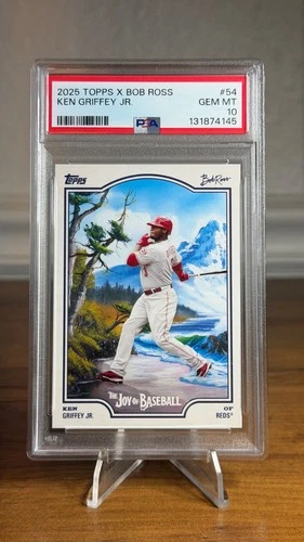 2025 Topps X Bob Ross Joy of Baseball #54 Ken Griffey Jr. PSA 10