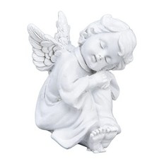 Cherubs Angel Statue Figurine, Resin Garden Statue Indoor Outdoor Home Garden