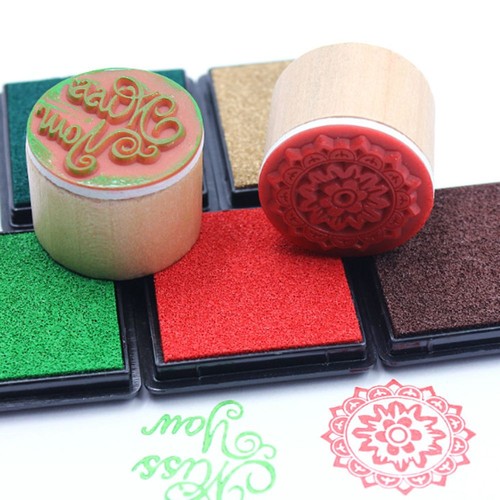 DIY Multi-color Art Decor Sponge Stamp Pads Square Fingerprint Inkpad Ink Pad - Picture 9 of 25