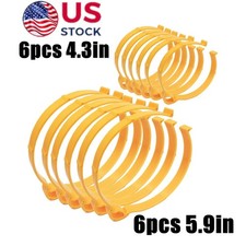 12pcs/Pack Sooper Clip Material Roll Clips Film Coil Hoop Ring Vinyl Roll Holder