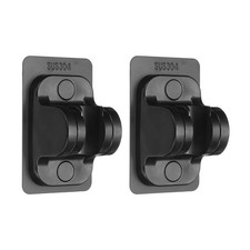 2PCS Shower Head Holder Adhesive Shower Holder Wall Mount Black