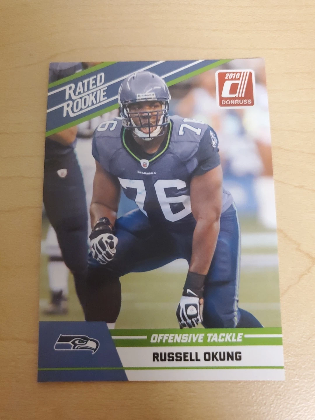 Russell Okung trading card