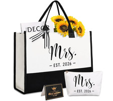 Bride Tote Bag  Pouch Bag Bridal Shower/Bachelorette Party/Wedding Day Gifts