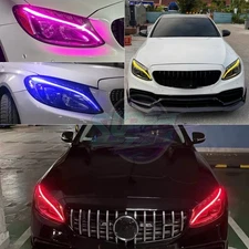DRL LED Boards FOR Mercedes W205 C-Class C300 C63 AMG LED Headlight 2015-2018