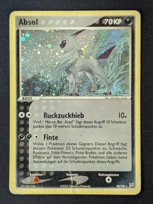 2005 Absol Holo EX 96/95 EX Team Magma vs Team Aqua DEUTSCH SR Poor