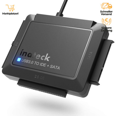 SATA zu USB 3.0 Adapter 2,5/3,5 Zoll HDD SSD mit 12V 2A Stromversorgung