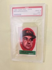 1963 Topps Peel-Offs Bob Aspromonte Peeling Directions