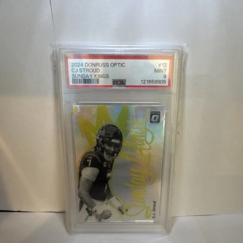 Panini Donruss Optic Sunday Kings C.J. Stroud #12 Rookie PSA 9 Texans