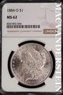 1884-O Morgan Dollar-NGC MS 62 Brilliant Uncirculated #SLM514