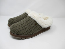 Skechers BOBS Women's Keepsakes Ice Angel Slip On Slippers Khaki Size US 7.5