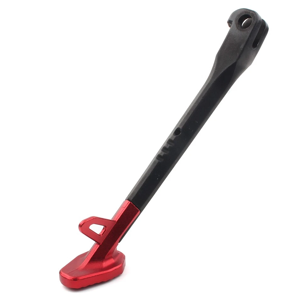 Motor Single Side Stand Leg Kickstand Supporter Black+Red CNC Alloy 250MM US - Image 3 of 4