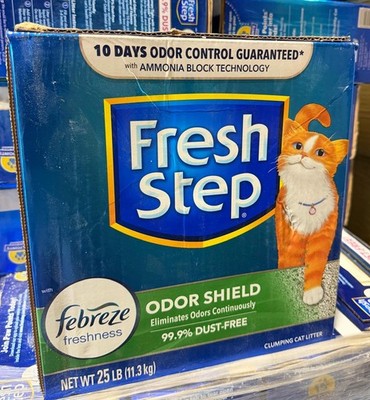 Fresh Step Odor Shield Scented Clumping Cat Litter with Febreze