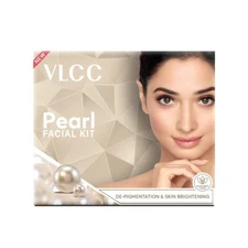 VLCC Pearl Facial Kit - 60g | Luminous and Radiant Skin | At Home Facial with Pe