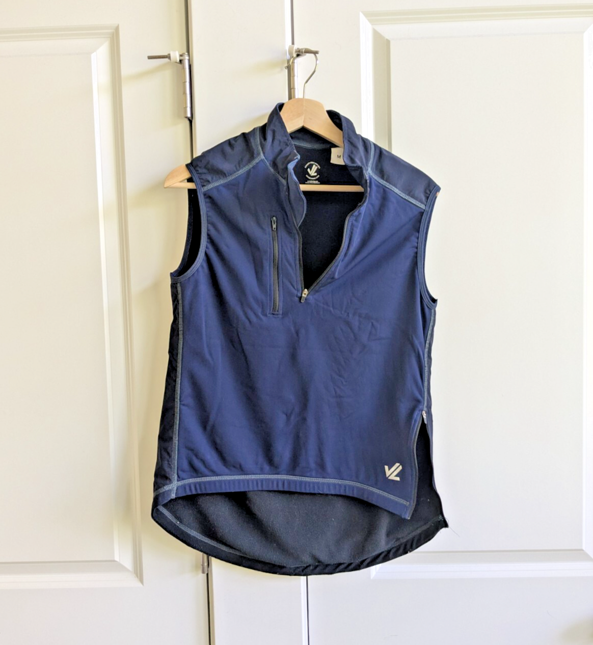 FILA Gilet canottaggio JL Racing donna M blu navy fodera pile impermeabile tasche posteriori