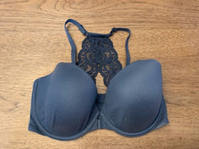 Victoria's Secret Slate Gray 32DDD Body By Victoria Lined Demi Front Close Bra