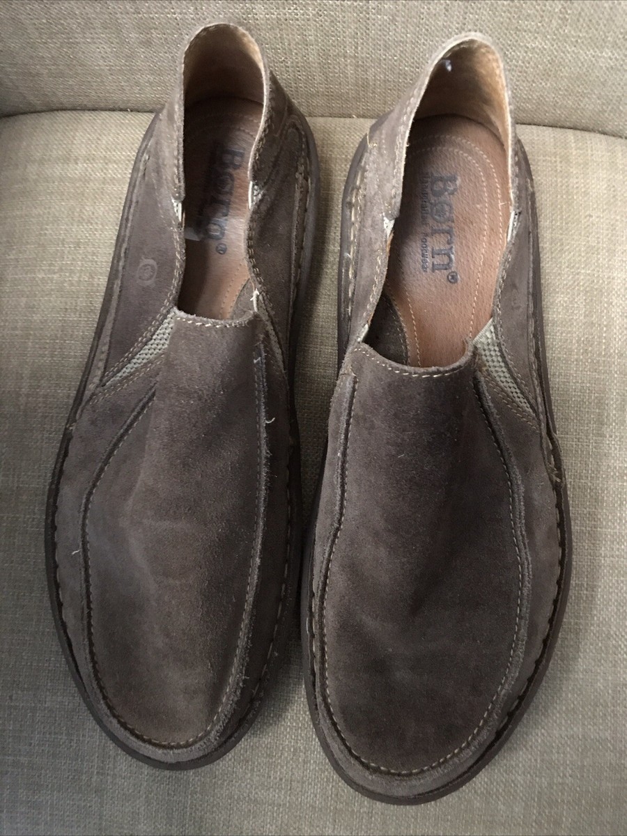 Born Men\'s Shoes Samuel Suede SZ 13 Slip On Brown Casual Loafer Comfort Easy On Born Men main image 2