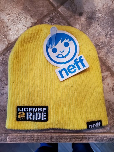 Neff Yellow Beanie Hat - Snowboard Ski 