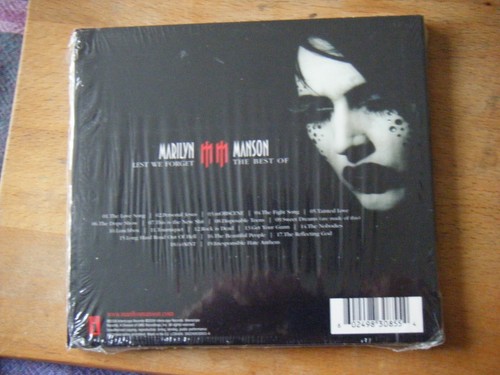 Marilyn Manson : Lest We Forget(Slidepack) CD open shrink wrap **AS NEW** - Picture 2 of 2