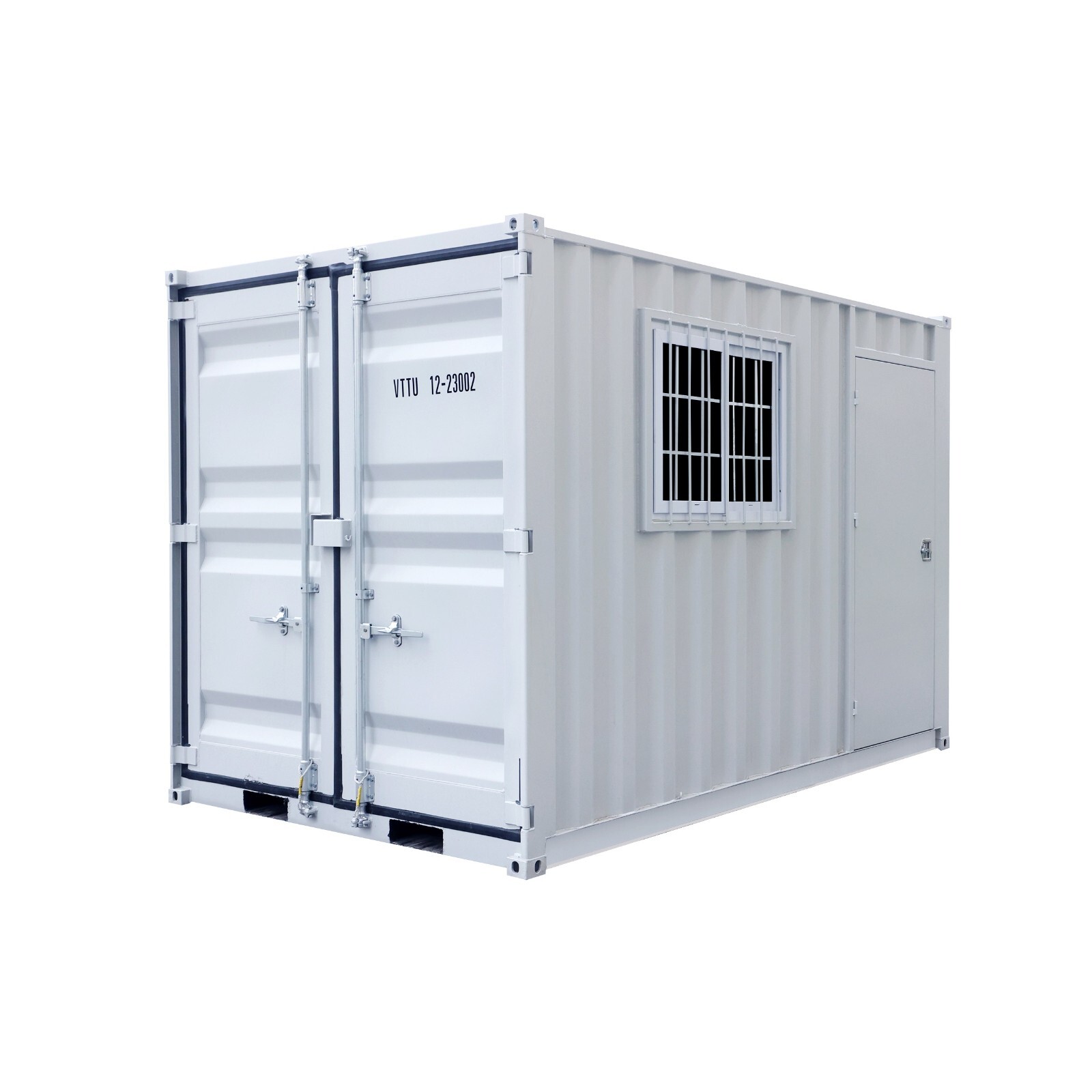 12ft Mini Shipping Containers Storage Conex Container Office w/2 Doors