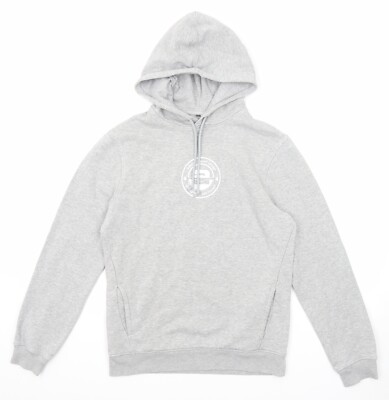 B&C Hoodie Herren grau Baumwollmischung Größe S