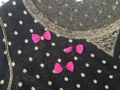 Pull Robe Lollipops Taille M 38/40 - Noir Et Doré - Occasion Très Bon état