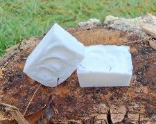 homemade coconut all purpose laundry soap bars, approximately 4 oz each bar (2)