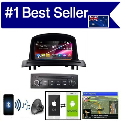 RENAULT MEGANE 2004-2009 GPS CARPLAY ANDROID AUTO ODB DAB+ TPMS DVR CAMERA