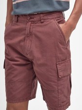 Barbour Mens Ripstop Cargo Shorts 10" Desert Clay Size 32"