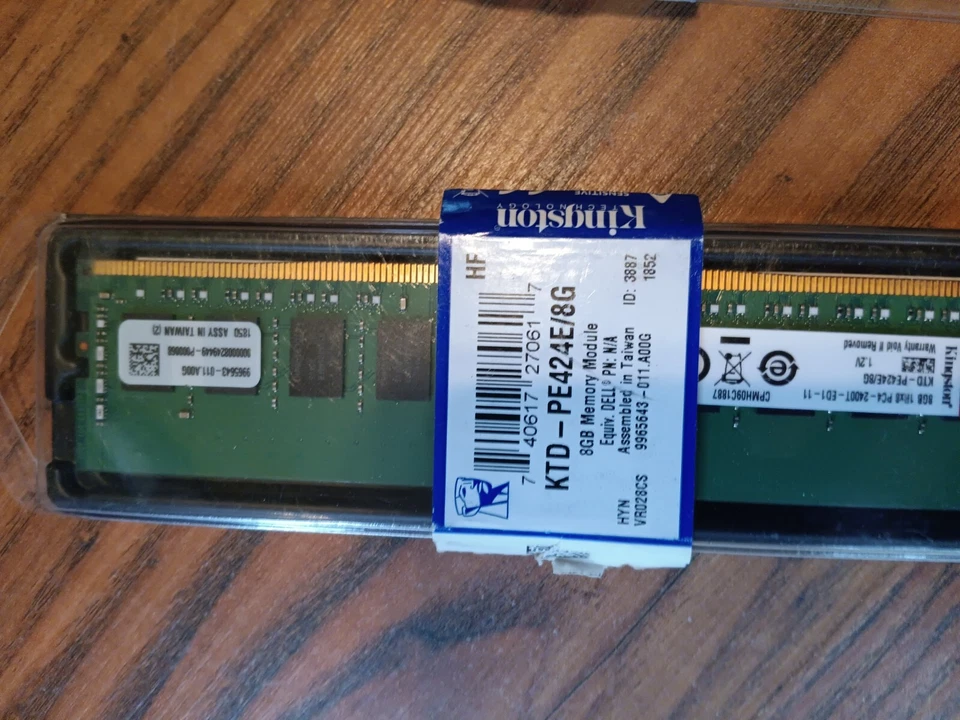 Kingston KTD-PE424E/8G 8G DDR4-2400 ECC MODULE - Image 4 of 4