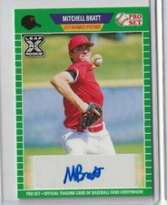  2021 MITCHELL BRATT LEAF PRO SET GREEN PARALLEL AUTO BLASTER ROOKIE TOUGH  NEW