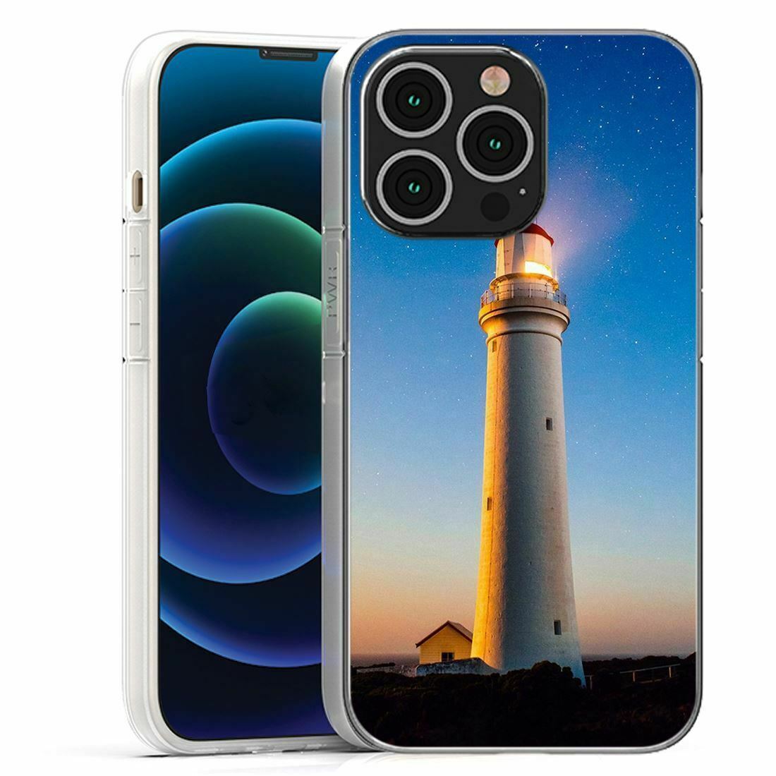 For Apple IPhone 13 Pro Max Mini TPU Case Cover+Glass(Lighthouse)