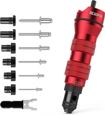 Electric Rivet Nut Gun Adapter Cordless Riveting Tool Insert Nut Drill Tool Kit