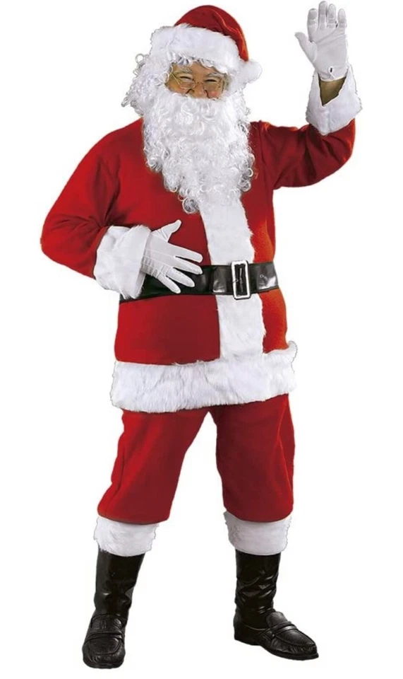 Marque Rubies, Costume de Père Noël Luxe AD Complet Unisexe - Photo 1/1