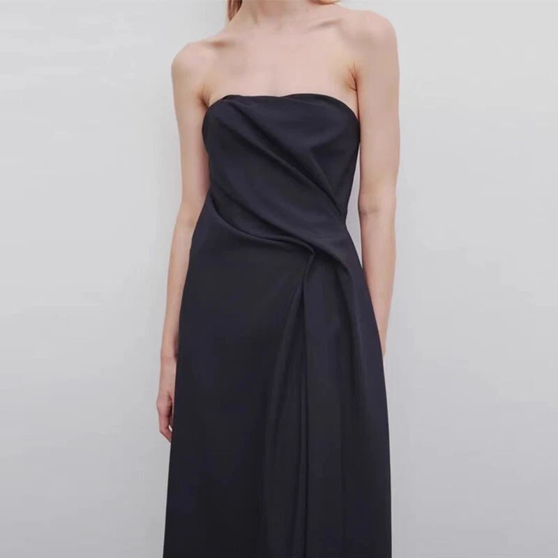 THE ROW Women's Spring Summer High Waist A-shaped Knee-length Dress - Image 3 of 4