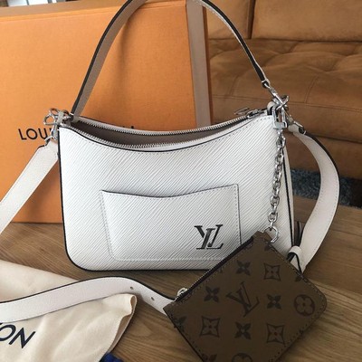 Louis Vuitton Marelle Shoulder Bag Pink Leather Epi for sale 