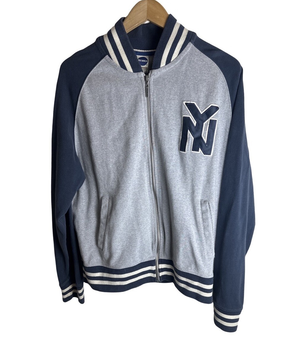 Blue Marlin New York Yankees Men's Zip Up Jacket Size Large | eBay