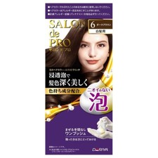 Salon De Pro Foam Hair Dye Color Kit, Japan  6 Dark Brown US Seller