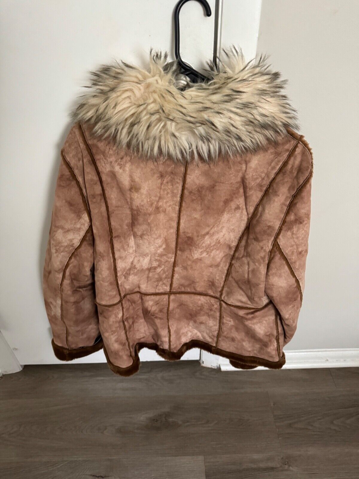 anne klein coat with fur - image 3