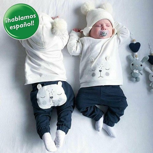 Bebe Recien Nacido Varon Conjuntos De Niño Bebes Camisas 2P | eBay