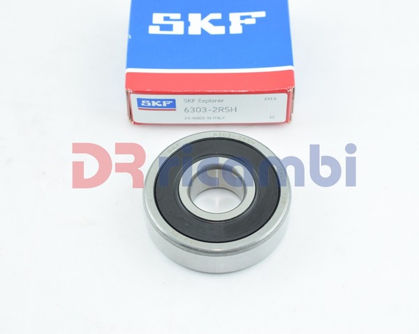 SKF Rigide Lagerbuchse 6303-2RS1 6303 2RSH D. 17X47X14 Kugelkronen Lager-image