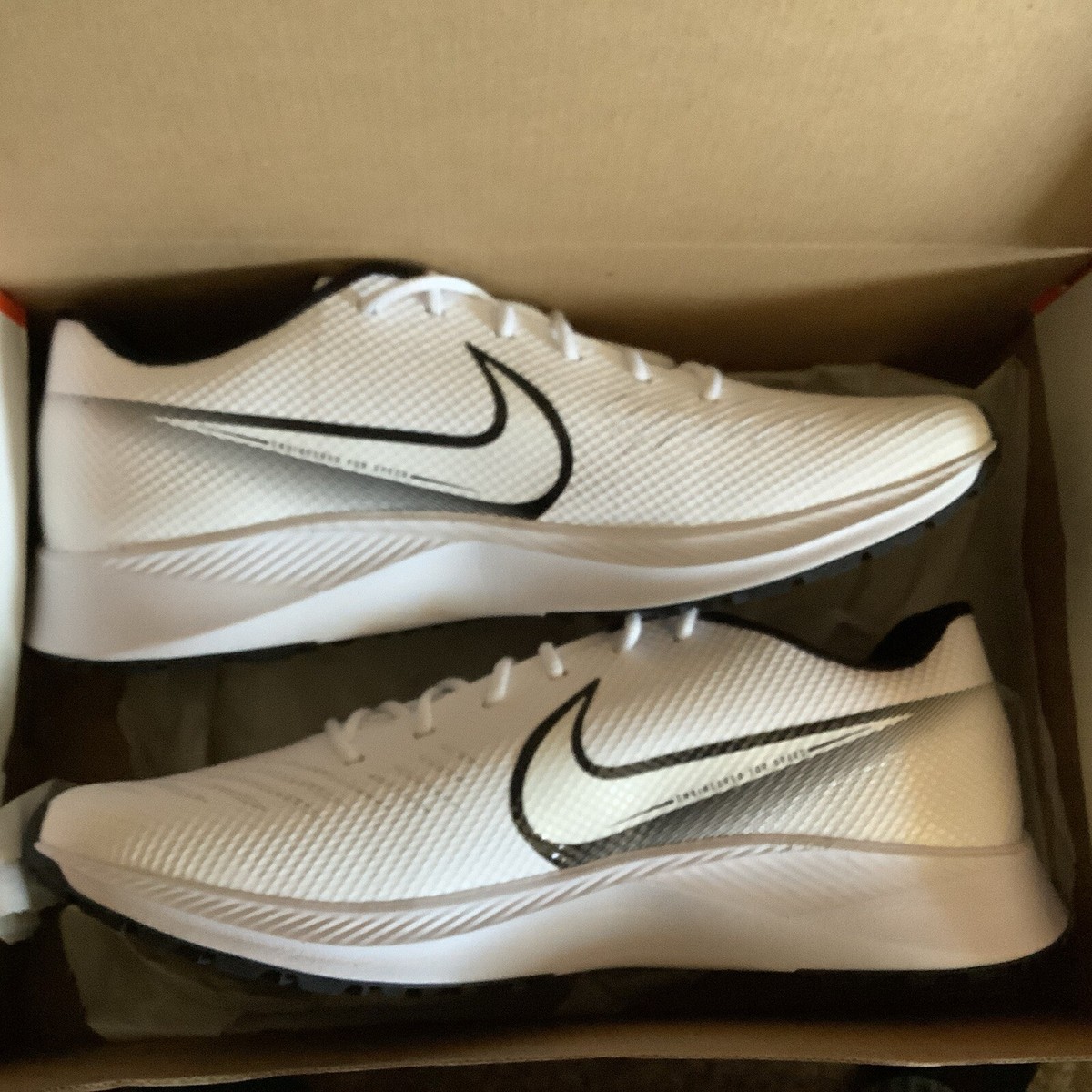 Nike Vapor Edge Turf White Black Mens Size 11 low top (CD0086-100)