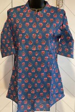 Princess Cut Cotton Block Print Short Kurti