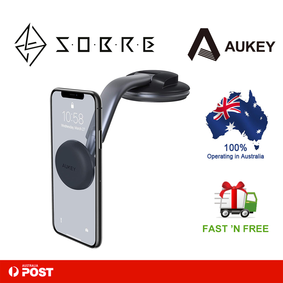 Aukey Best Vehicle Cell Phone Holder AUKEY Car Phone Mount 360