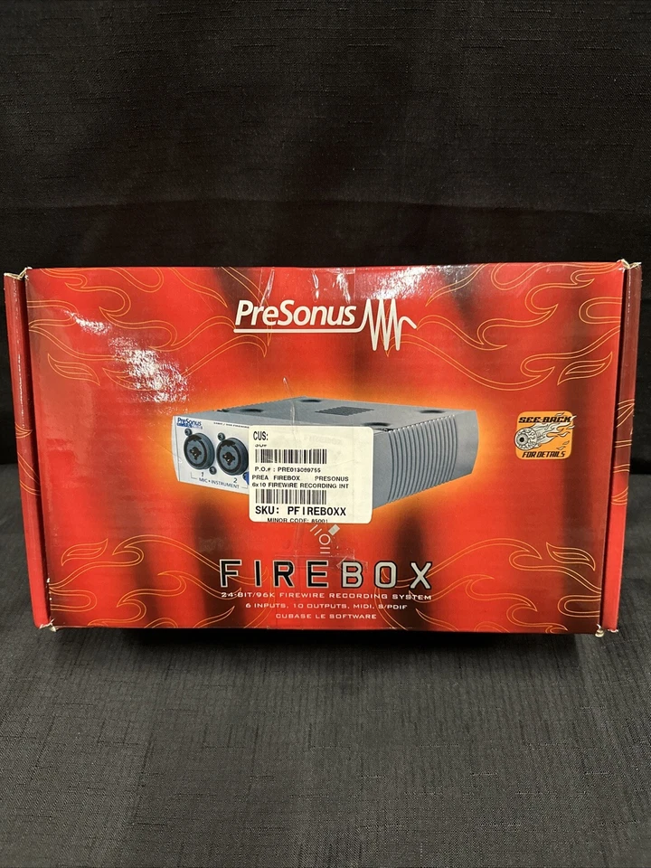 Complete Presonus Firebox With Power cord, Firewire Cable + Cubase and Plugins - Image 3 of 4